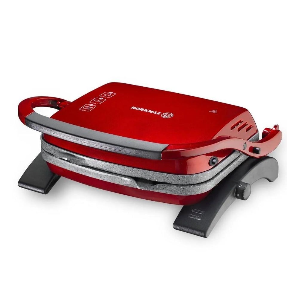 Korkmaz A329-16 Tostkolik Tost Makinesi Kırmızı