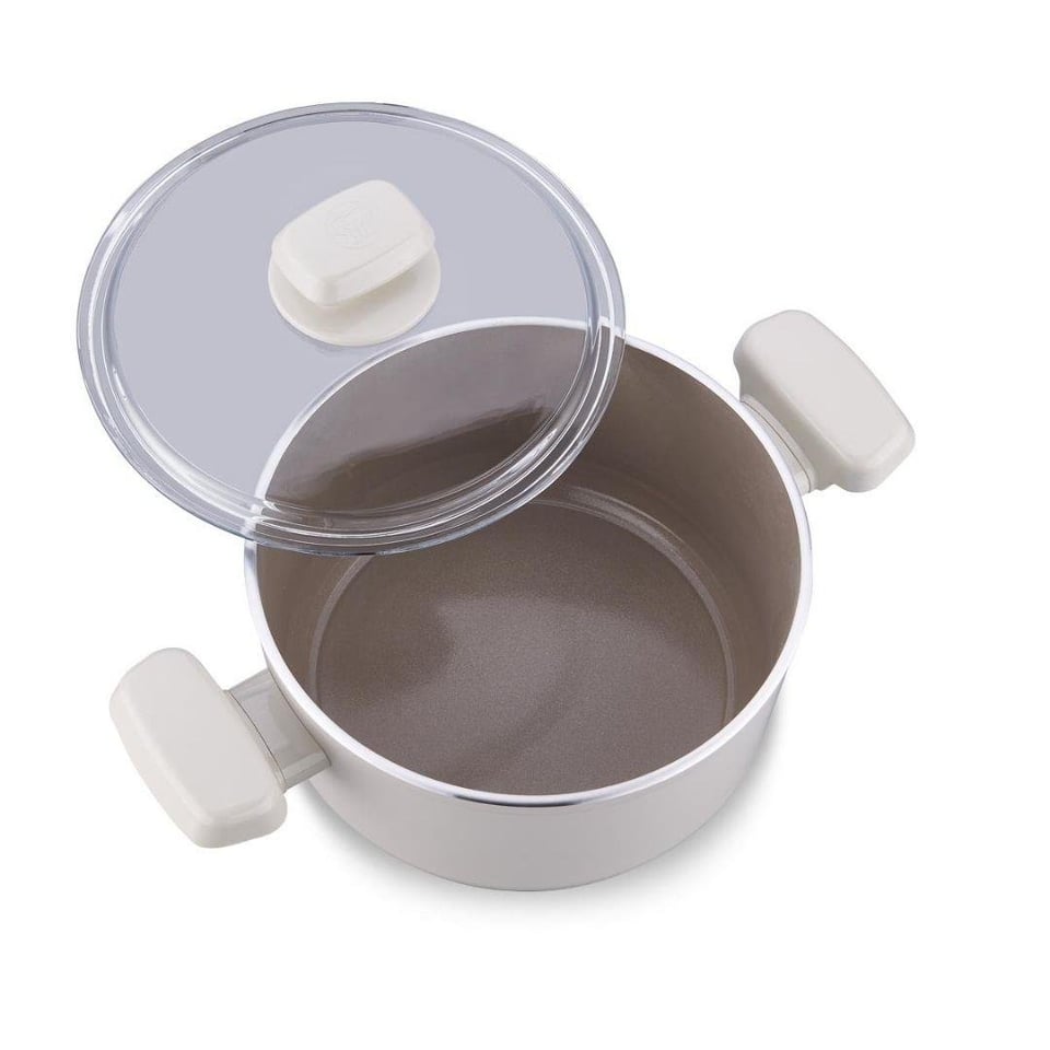 Bekleyen Urun Katalogu Korkmaz Züccaciye Korkmaz A3973 Ornella Sera Tencere 28x14,5 Vanilya