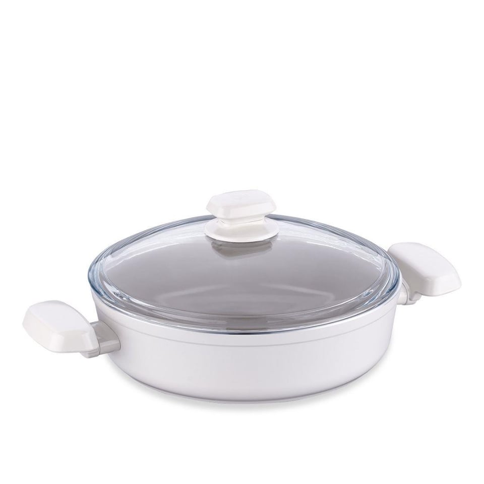 Bekleyen Urun Katalogu Korkmaz Züccaciye Korkmaz A3975 Ornella Sera Kısa Tencere 26x7 Vanilya