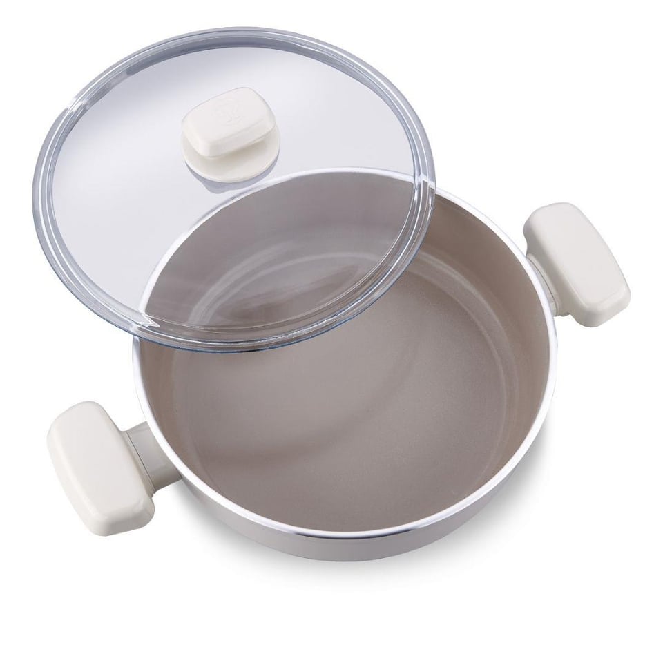 Bekleyen Urun Katalogu Korkmaz Züccaciye Korkmaz A3975 Ornella Sera Kısa Tencere 26x7 Vanilya