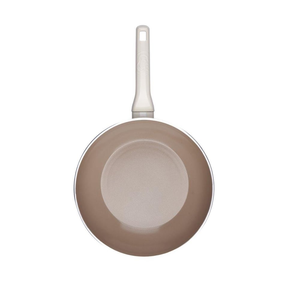 Bekleyen Urun Katalogu Korkmaz Züccaciye Korkmaz A3984 Ornella Sera Wok 24x6,5 Vanilya