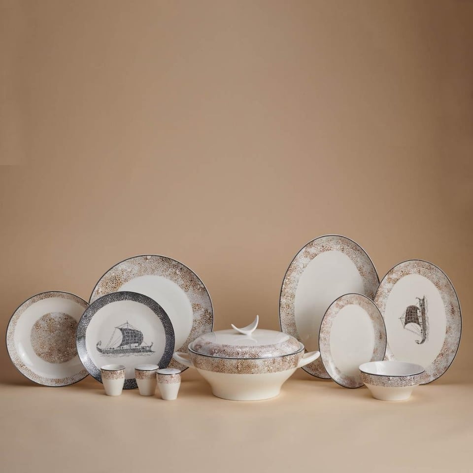 Yemek Takımları Korkmaz Züccaciye Korkmaz A8190 Lidya Coll. Oval Yuvarlak 60 P Yemek Takımı