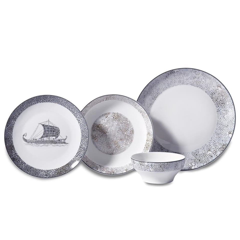 Korkmaz A8190 Lidya Coll. Oval Yuvarlak 60 P Yemek Takımı