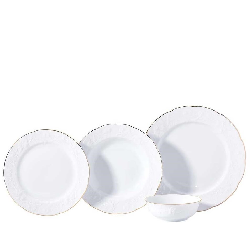 Korkmaz A8298 Country Coll. 60 P Yemek Takımı Gold