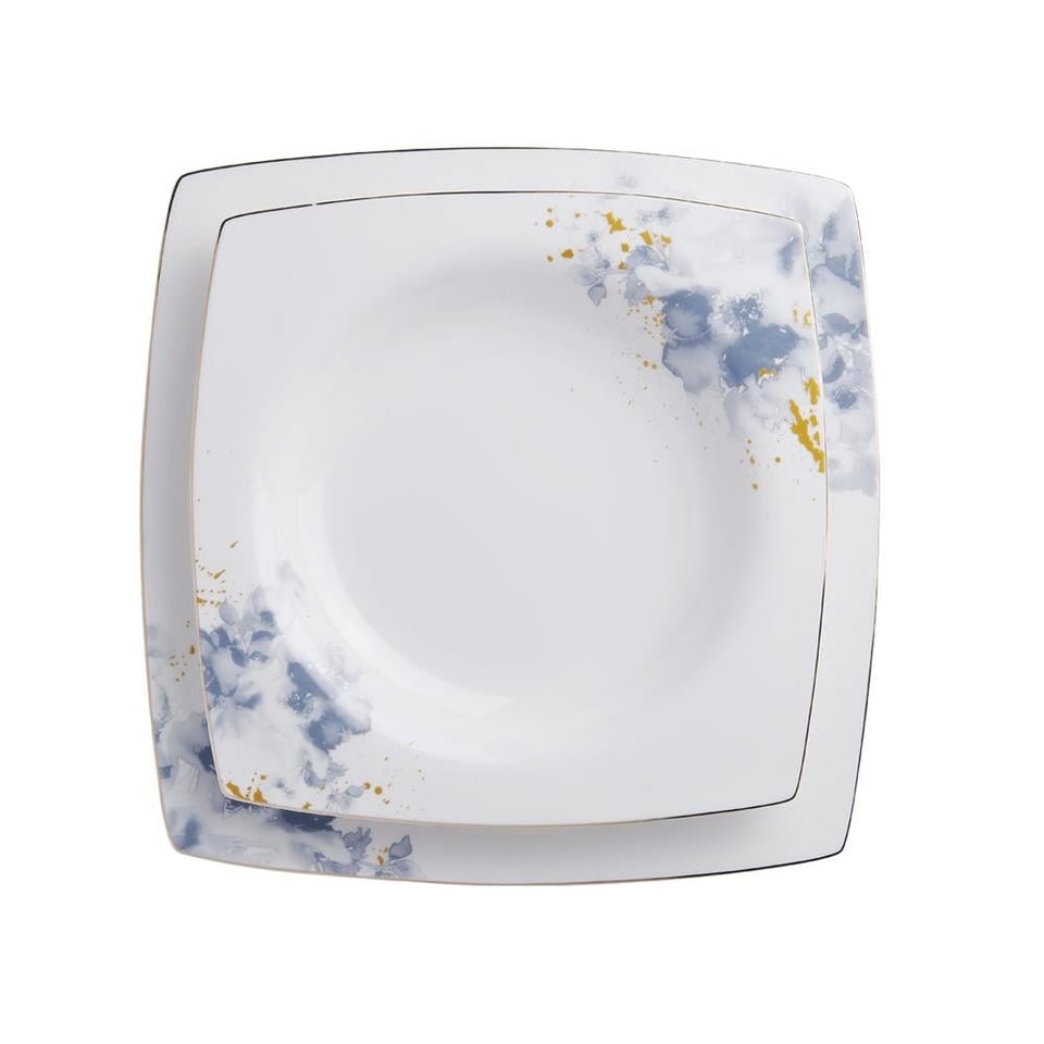 Korkmaz A8455 Bone Sel. 60 Prç. Yemek Takımı (Kare)