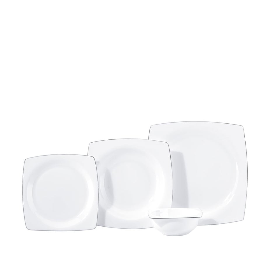 Korkmaz A8458 Bone Selection 60 Parça Kare Yemek Takımı