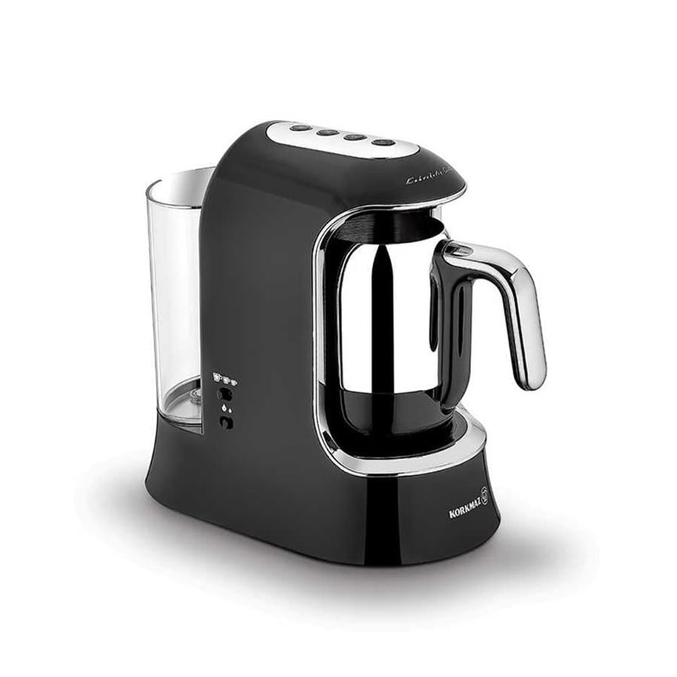 Korkmaz A862-01 Kahvekolik Aqua Kahve Makinesi Siyah/Krom