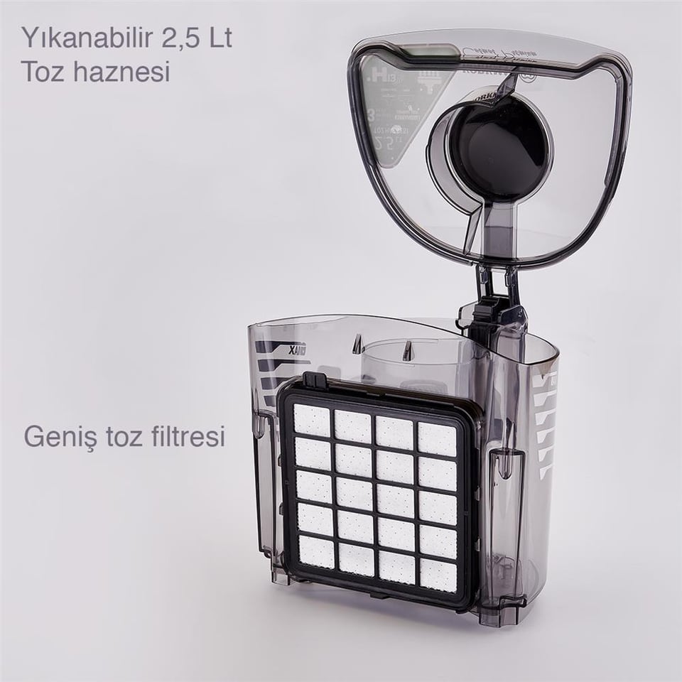 Korkmaz A902-01 Cosmos Premium Elektrik Süpürgesi Antrasit/Siyah