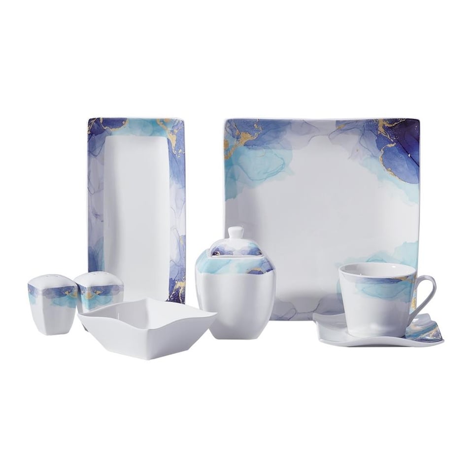 Korkmaz Link Collection 28 Parça Kare Kahvaltı Takımı