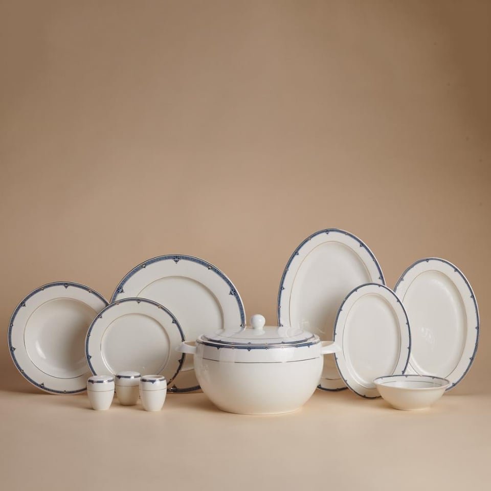 Yemek Takımları Korkmaz Züccaciye Korkmaz Perla Collection 60 Parça Yuvarlak Yemek Takımı