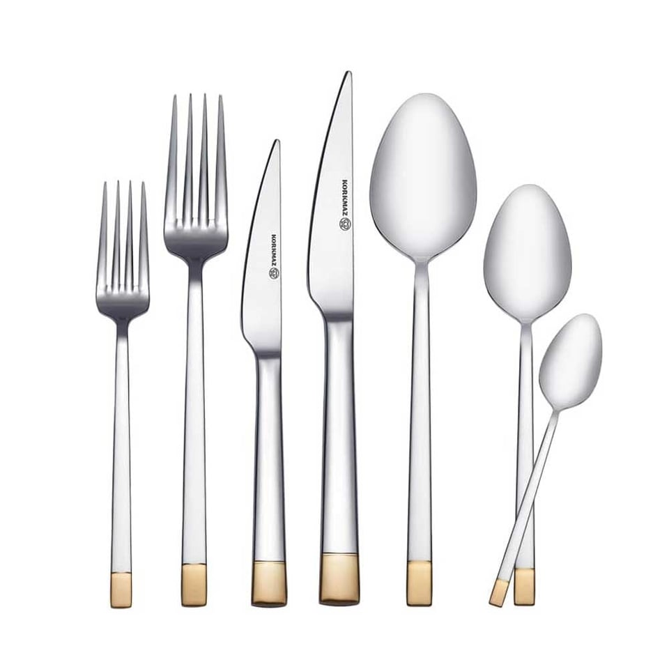 Korkmaz Polina Gold 84 Parça Çatal Kaşık Bıçak Seti