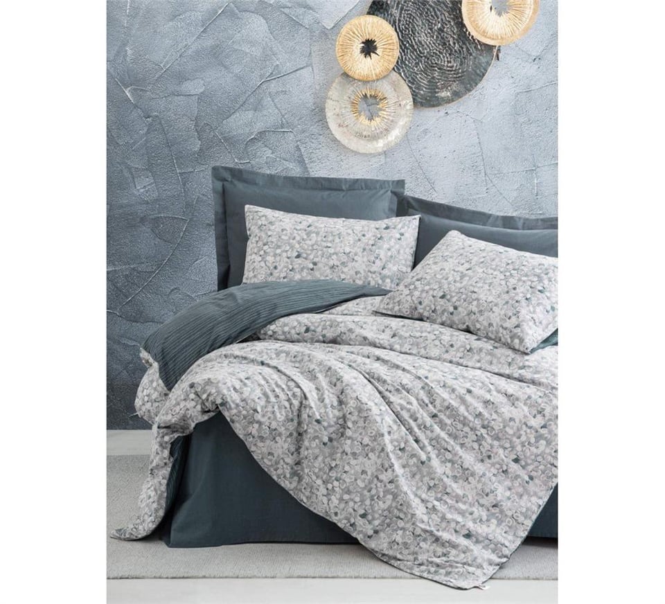 Minimal Tek Kişilik Nevresim Takımı Molly Antrasit