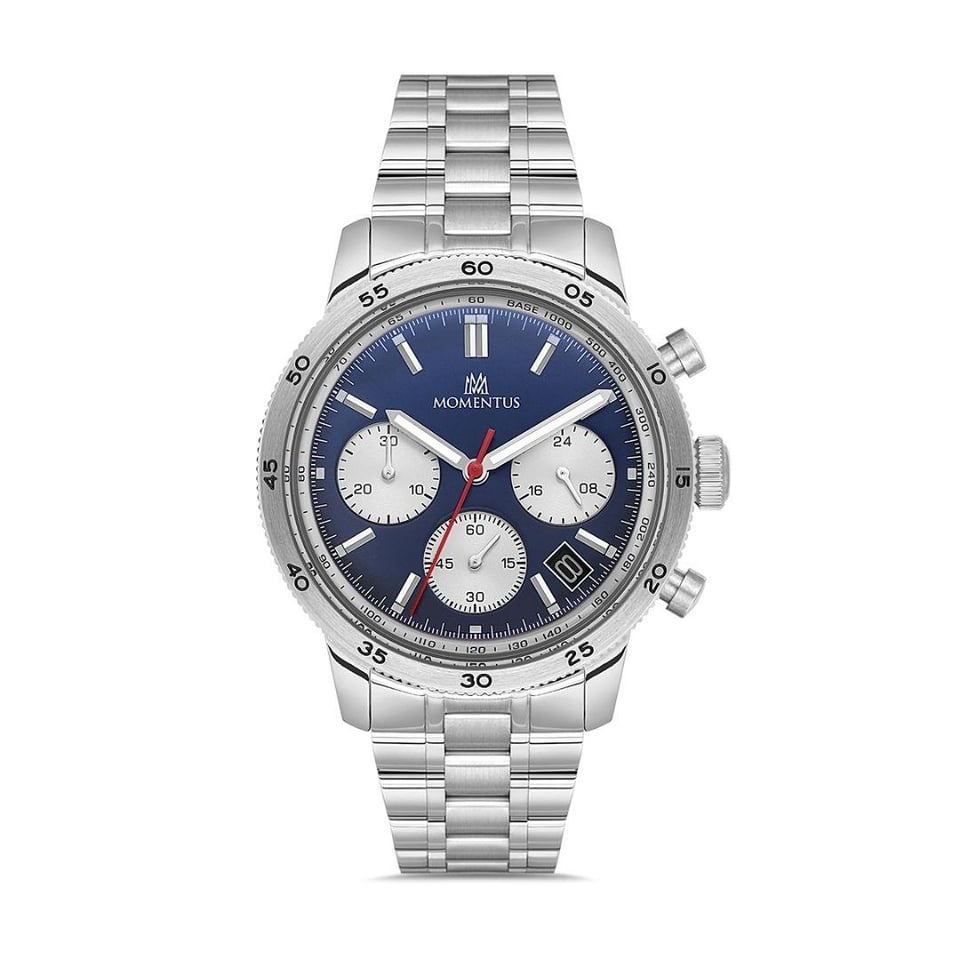 Erkek Saat Momentus Momentus MM.CC303S-11SS SportMaster Erkek Çelik Kol Saati 41 mm
