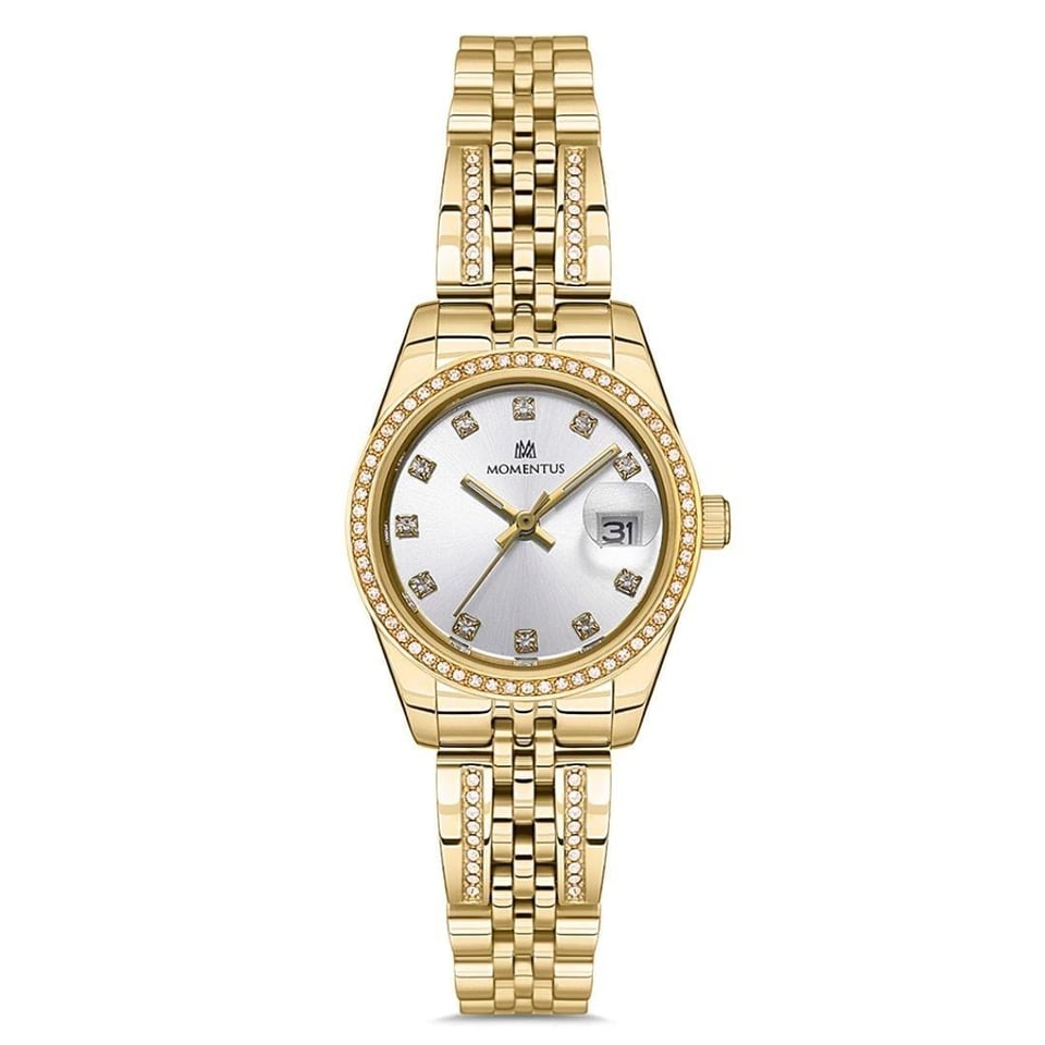 Kadın Saat Momentus Byn Momentus MM.SS257G-02SG Swarovski Taşlı Kadın Kol Saati 