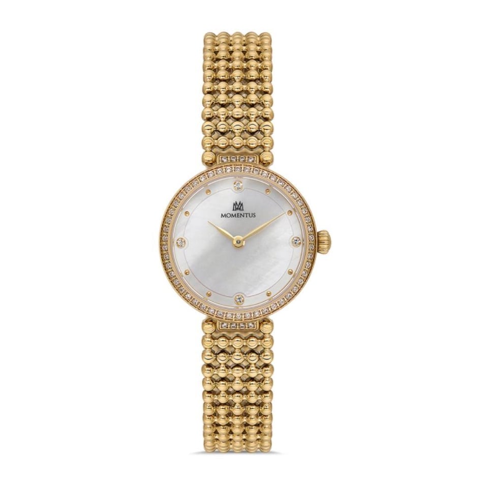 Kadın Saat Momentus Byn Momentus MM.SS392G‑09SG Kadın Kol Saati – Şık Gold Quartz Tasarım