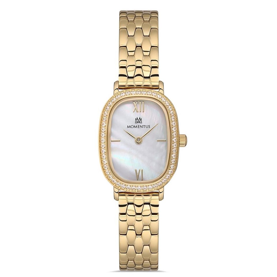 Kadın Saat Momentus Byn Momentus MM.SS224G-09SG Swarovski Taşlı Kadın Kol Saati – Zarif Shiny Collection
