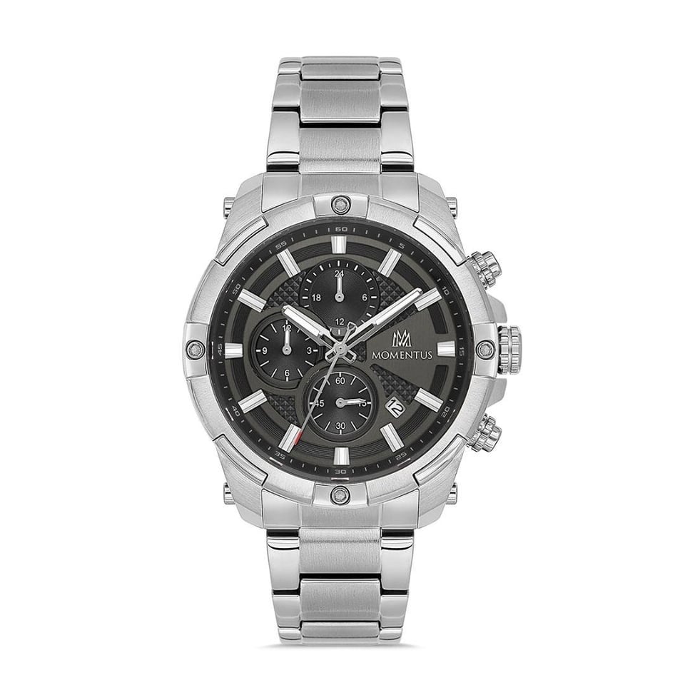 Erkek Saat Momentus Momentus SportMaster MM.SM369S-04SS Çelik Erkek Kol Saati