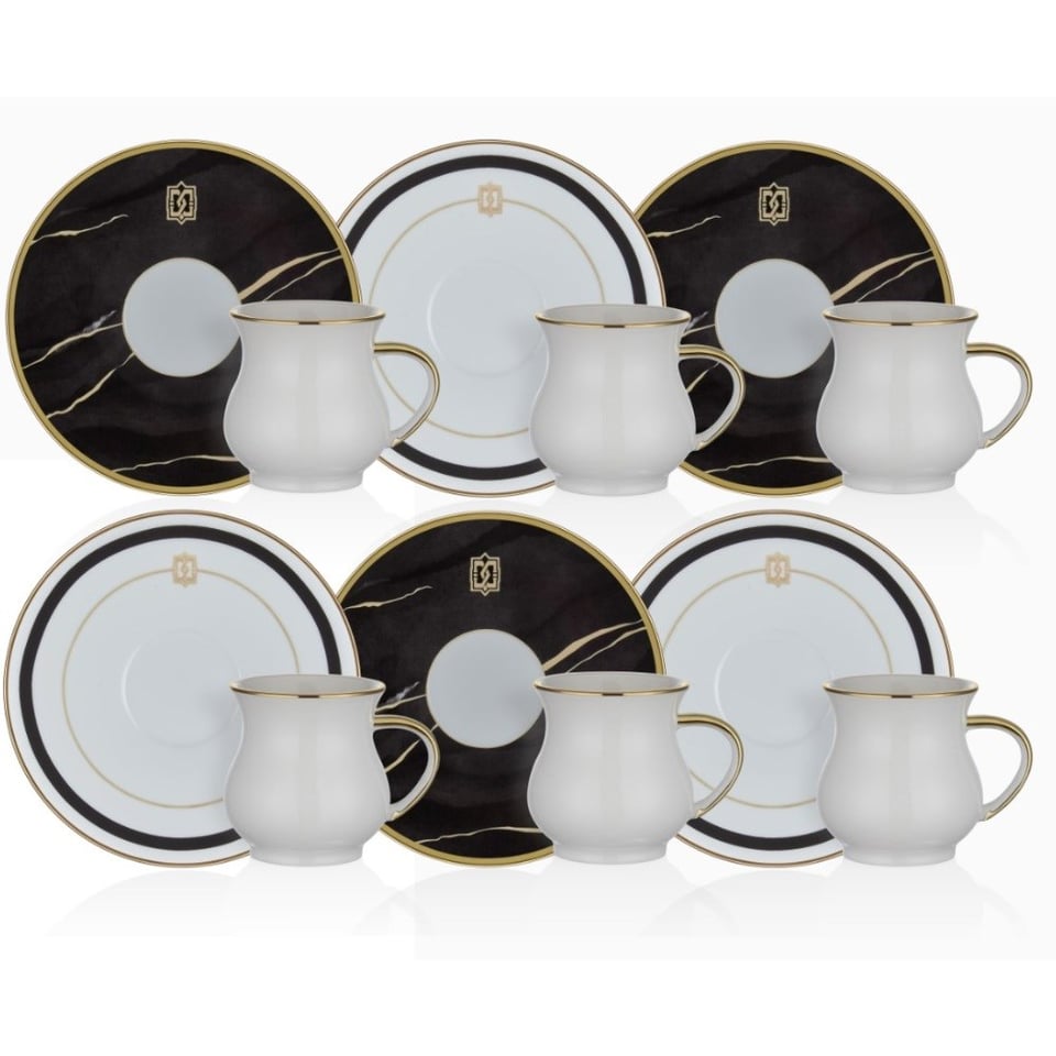 Neva N3251 Marble Plus 6 Kahve Fincan Takımı