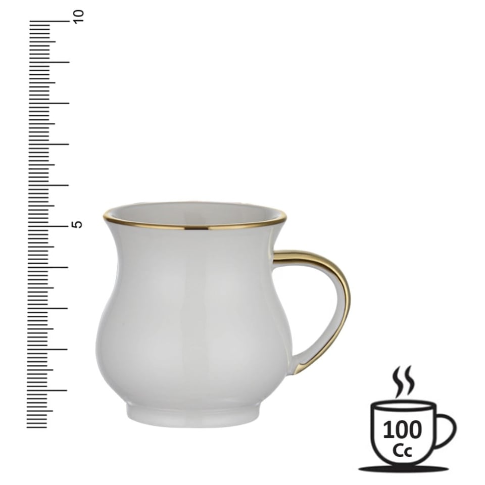 Neva N3251 Marble Plus 6 Kahve Fincan Takımı