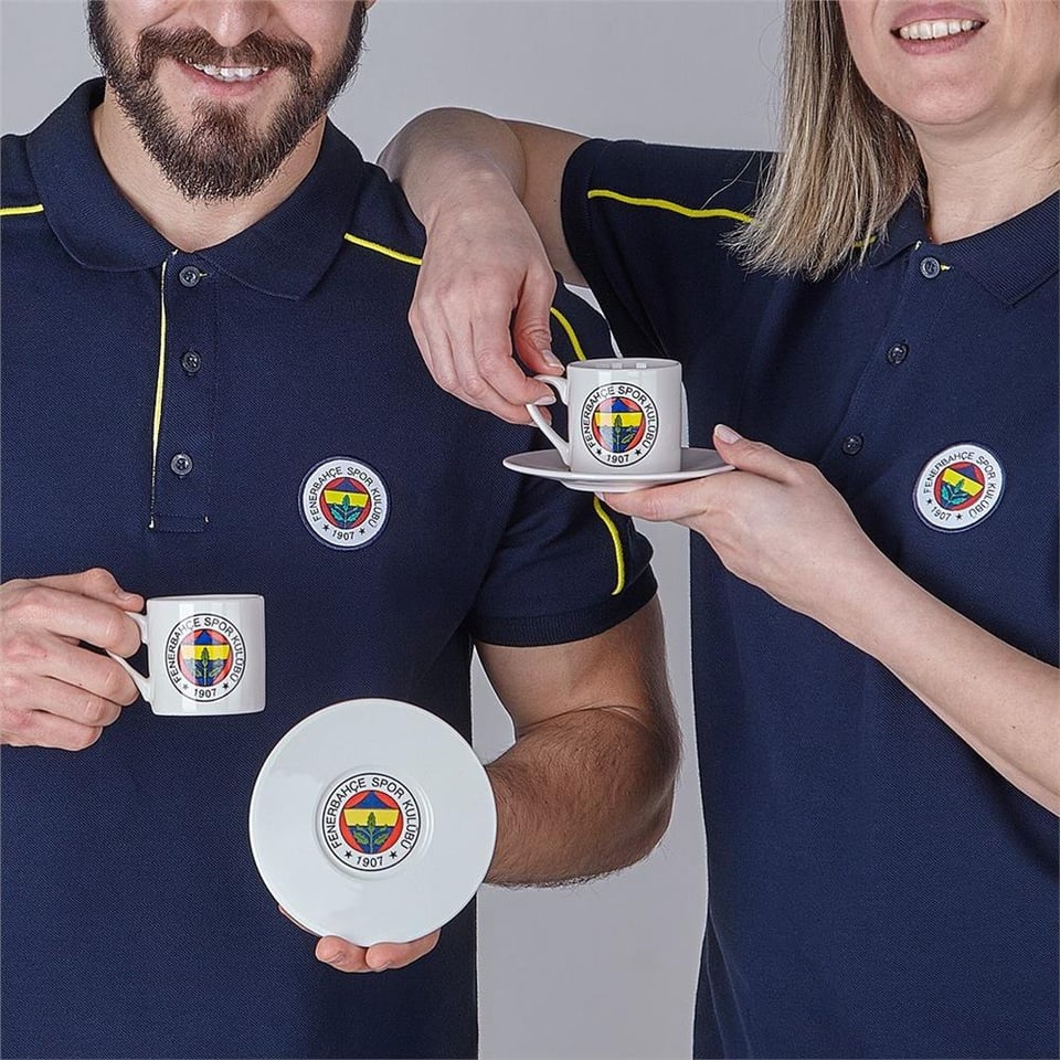 Neva N3418 Fenerbahçe Klasik Logo 2'li Kahve Fincan Takımı