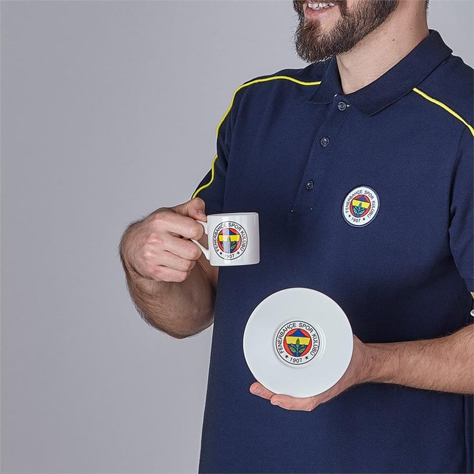 Neva N3418 Fenerbahçe Klasik Logo 2'li Kahve Fincan Takımı