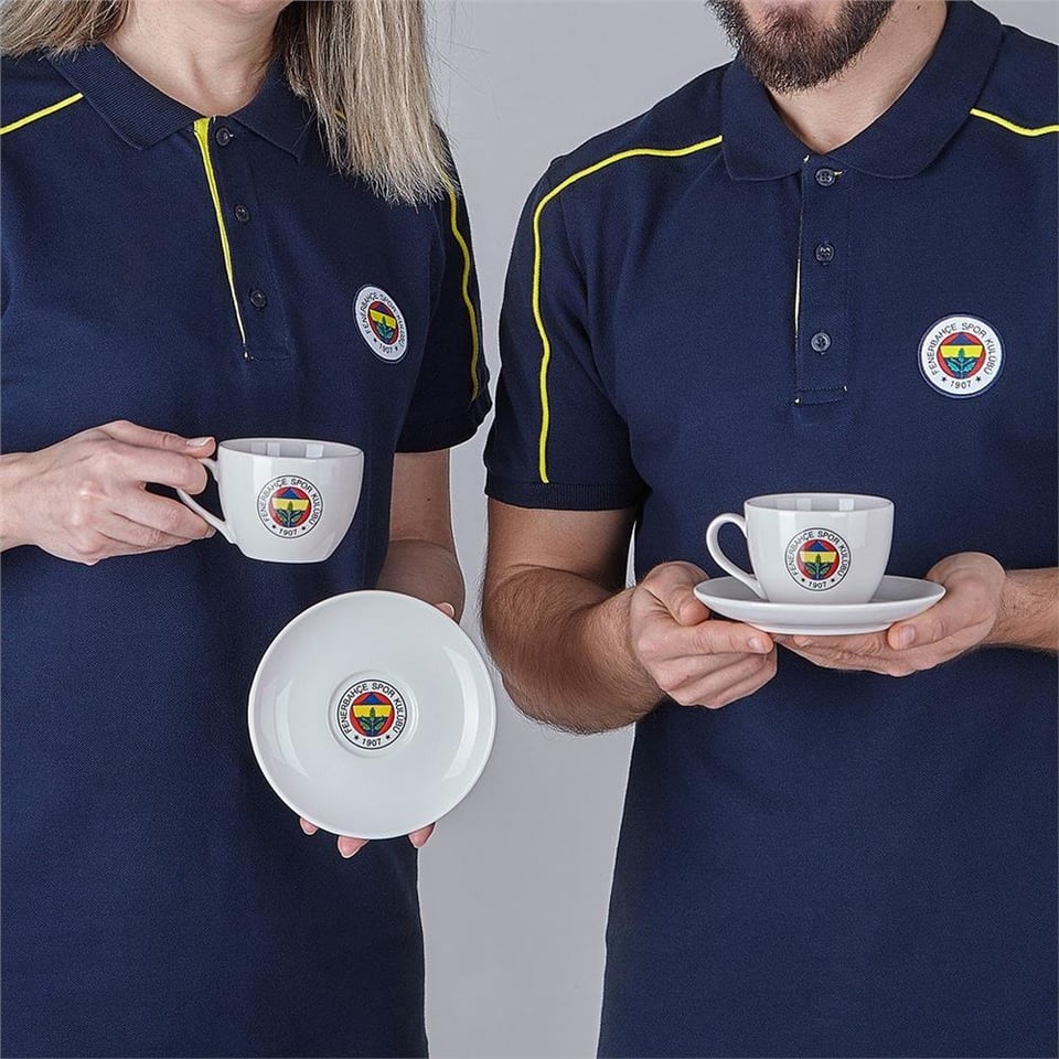 Neva N3424 Fenerbahçe Klasik Logo 2'li Çay Fincan Takımı