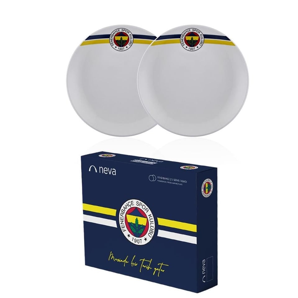 Neva N3430 Fenerbahçe Klasik Logo 2'li Pasta Tabağı