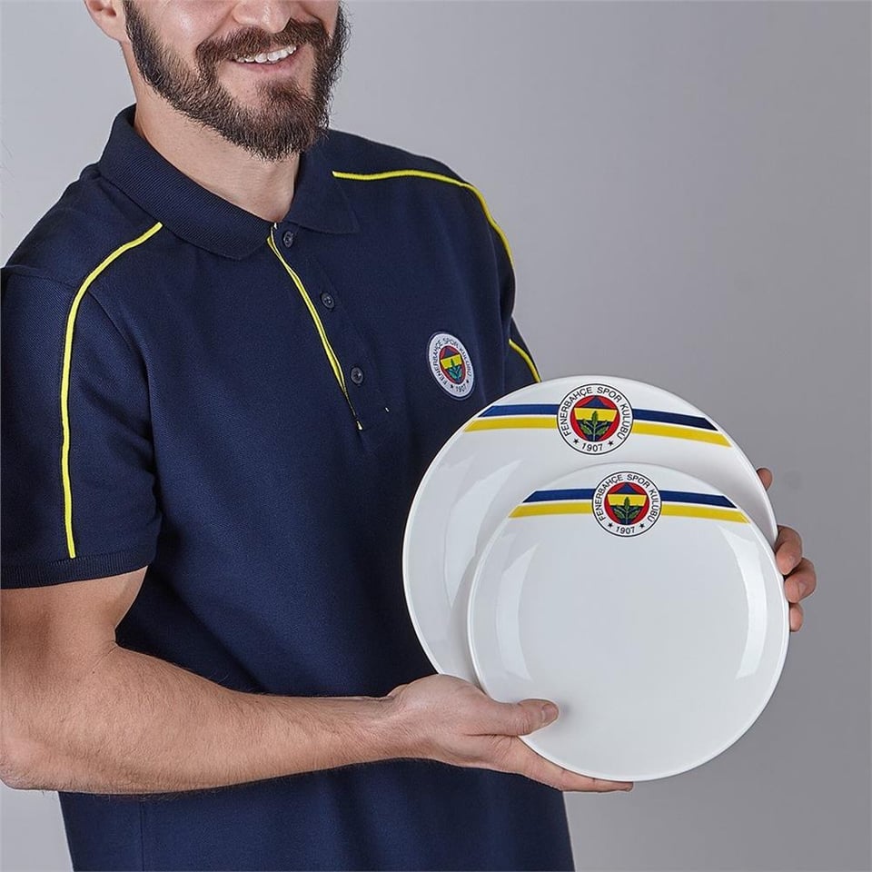 Neva N3430 Fenerbahçe Klasik Logo 2'li Pasta Tabağı