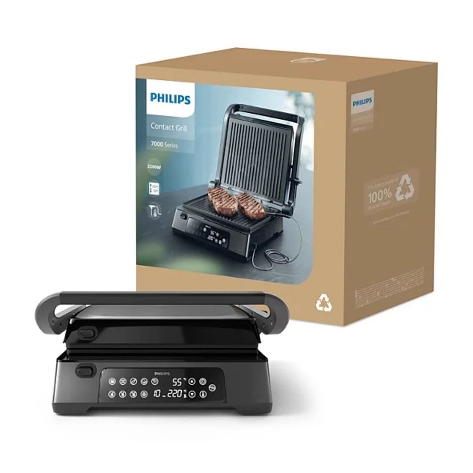 Bekleyen Urun Katalogu Philips Philips 7000 Series Contact Grill HD6307/70 2200 W Izgara ve Tost Makinesi