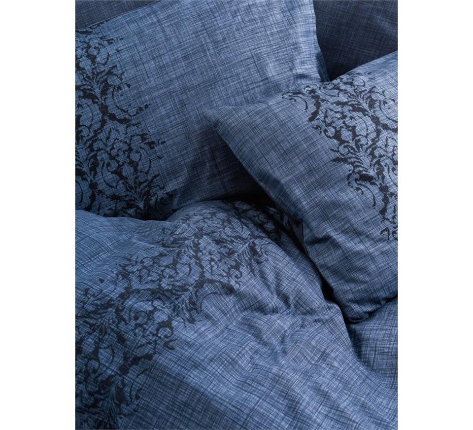 Plain Tek Kişilik Nevresim Takımı Sooty Denim