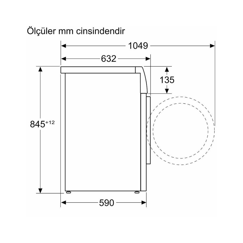 Çamaşır Makinesi Profilo Profilo CGK252ZSTR 10 Kg 1200 Devir Home Connect Gümüş Çamaşır Makinesi