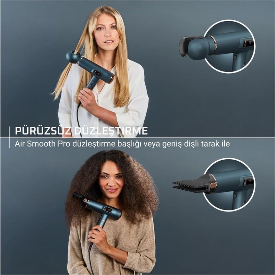 Saç Kurutma Makinesi Rowenta Rowenta HY9430 Maestria For You Entegre Ekranlı 6 Başlıklı 1800 Watt Profesyonel Saç Kurutma Makinesi