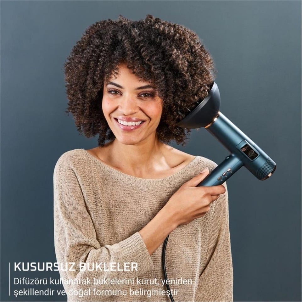 Saç Kurutma Makinesi Rowenta Rowenta HY9430 Maestria For You Entegre Ekranlı 6 Başlıklı 1800 Watt Profesyonel Saç Kurutma Makinesi