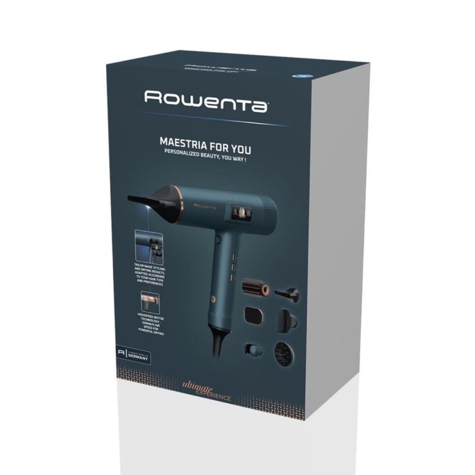 Saç Kurutma Makinesi Rowenta Rowenta HY9430 Maestria For You Entegre Ekranlı 6 Başlıklı 1800 Watt Profesyonel Saç Kurutma Makinesi