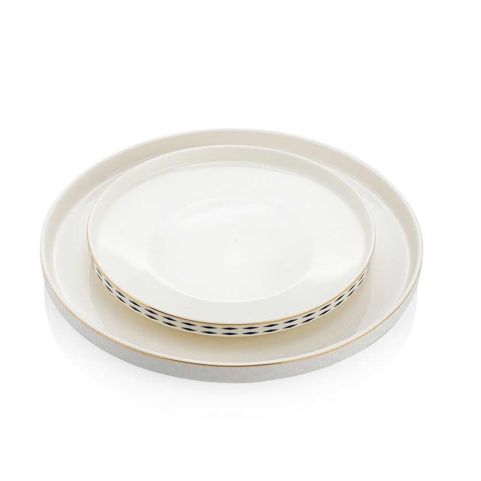 Schafer 1S0020-01001-GLD04 Adel Self Yemek Takımı-56 Parça-Gold