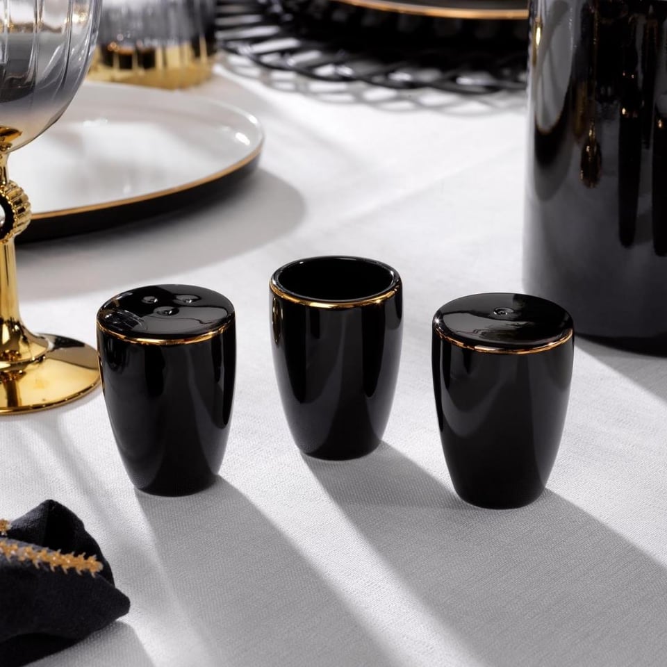 Yemek Takımları Schafer züccaciye Schafer 1S0020-01001-SIY01 Adel Yemek Takımı-56 Parça-Siyah