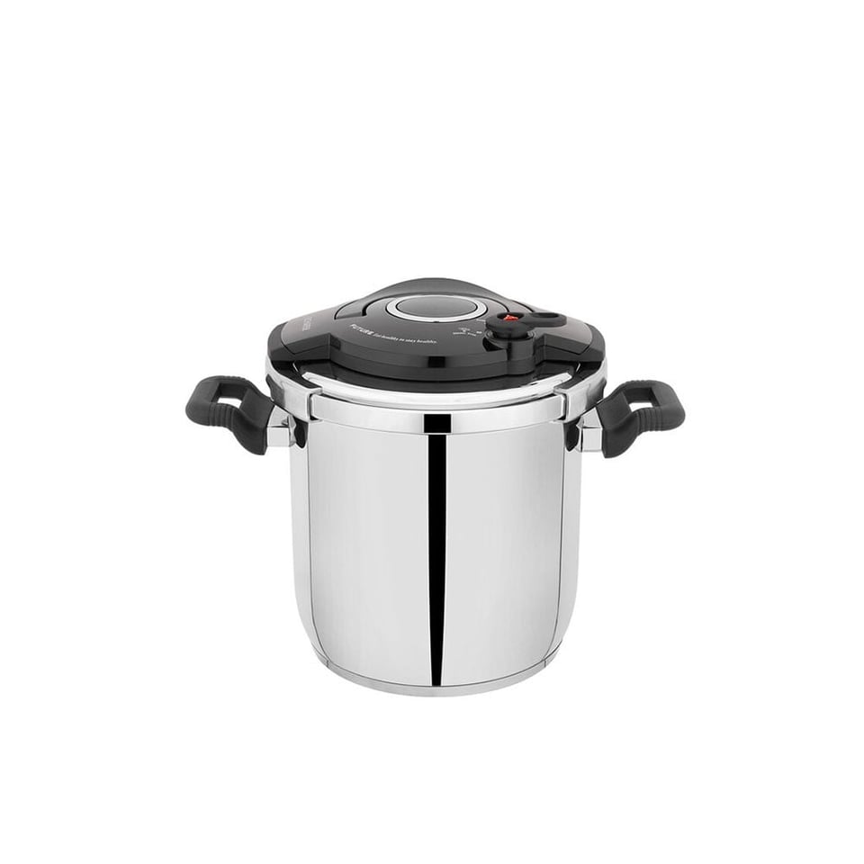 Schafer 1S0836-27001-FUM01 Cooky Düdüklü Tencere 7 L- Siyah/Füme