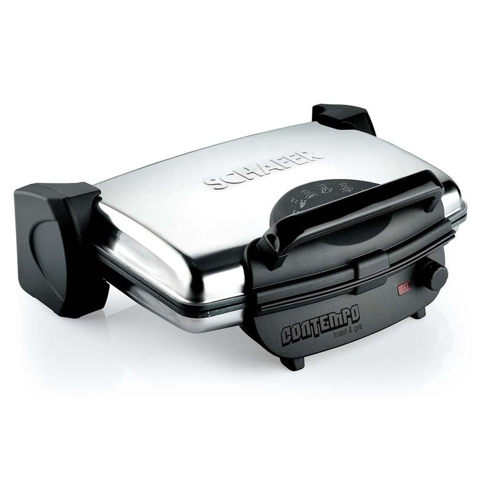 Schafer 1S098-25007-INX02 Contempo Tost Makinesi-Inox Siyah