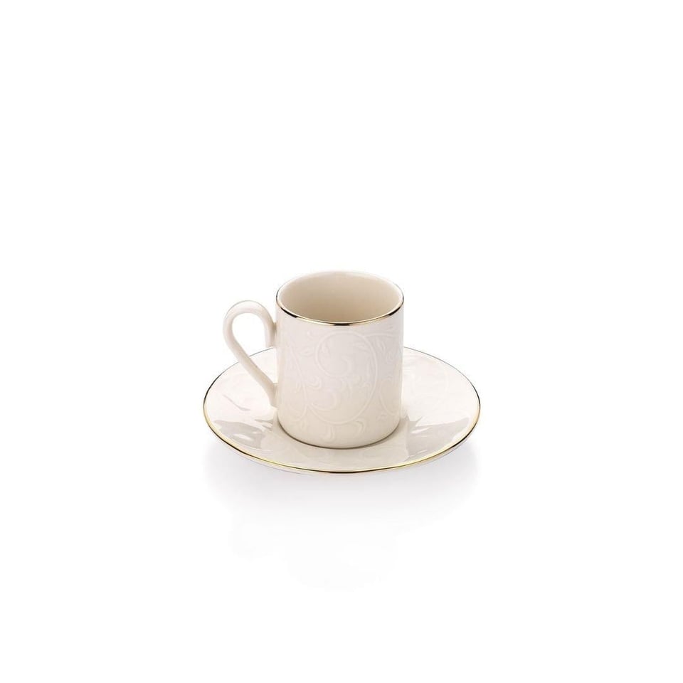 Bekleyen Urun Katalogu Schafer züccaciye Schafer 1S1644-08002-GLD02 Evelynn 6 Kişilik Kahve Fincan Takımı 12 Parça-Gold02