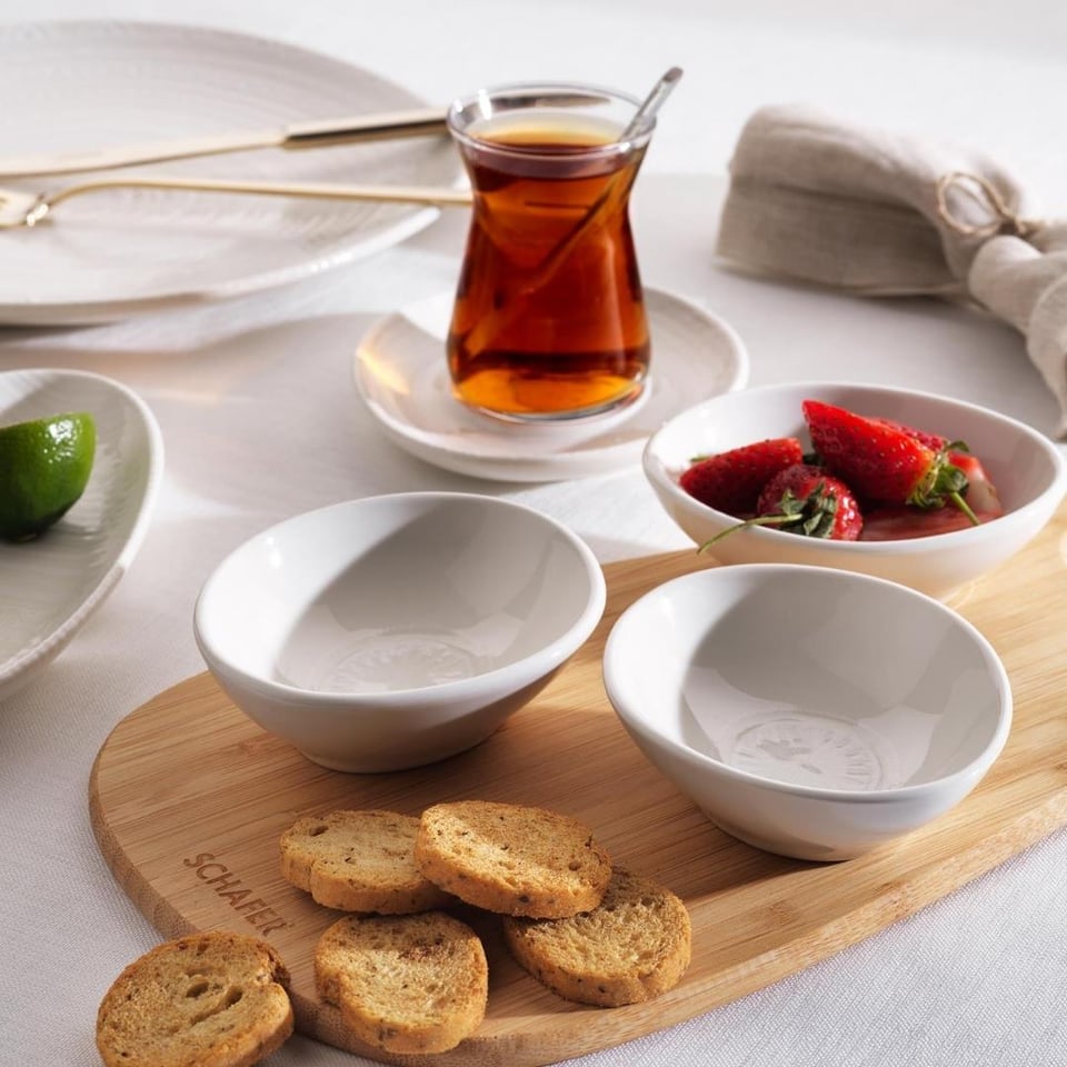 Kahvaltı Takımları Schafer züccaciye Schafer 1S2034 Felis Kahvaltı Takımı 32 Parça Krem Desenli