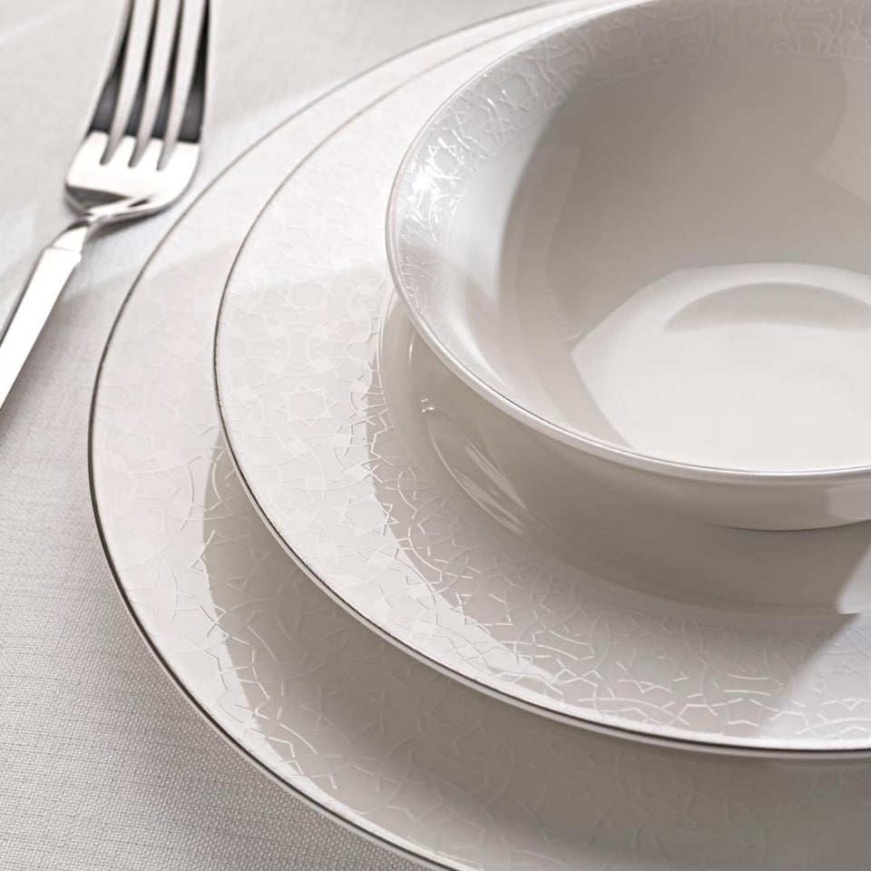 Yemek Takımları Schafer züccaciye Schafer 1S4647-01001-PLT02 Mila Yemek Takımı-56 Parça-Platin02