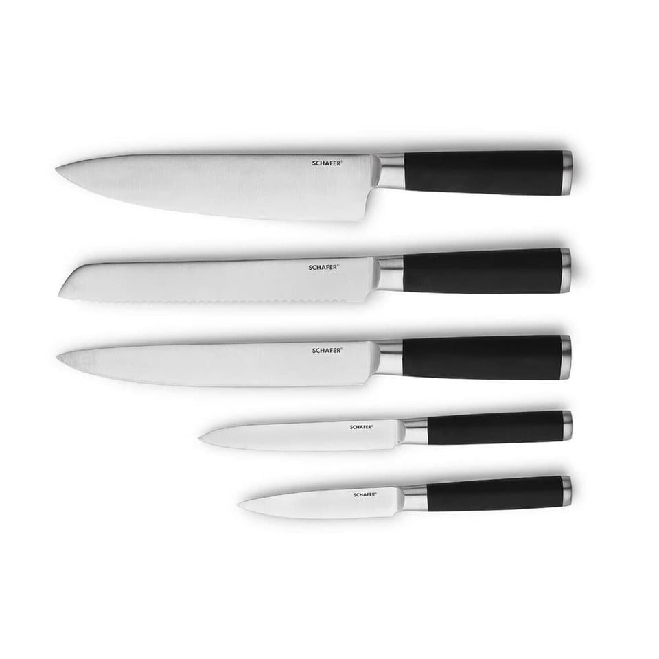 Schafer 1S687-14005-KAH05 Solide Bıçak Seti-6 Prç.-Kah-05