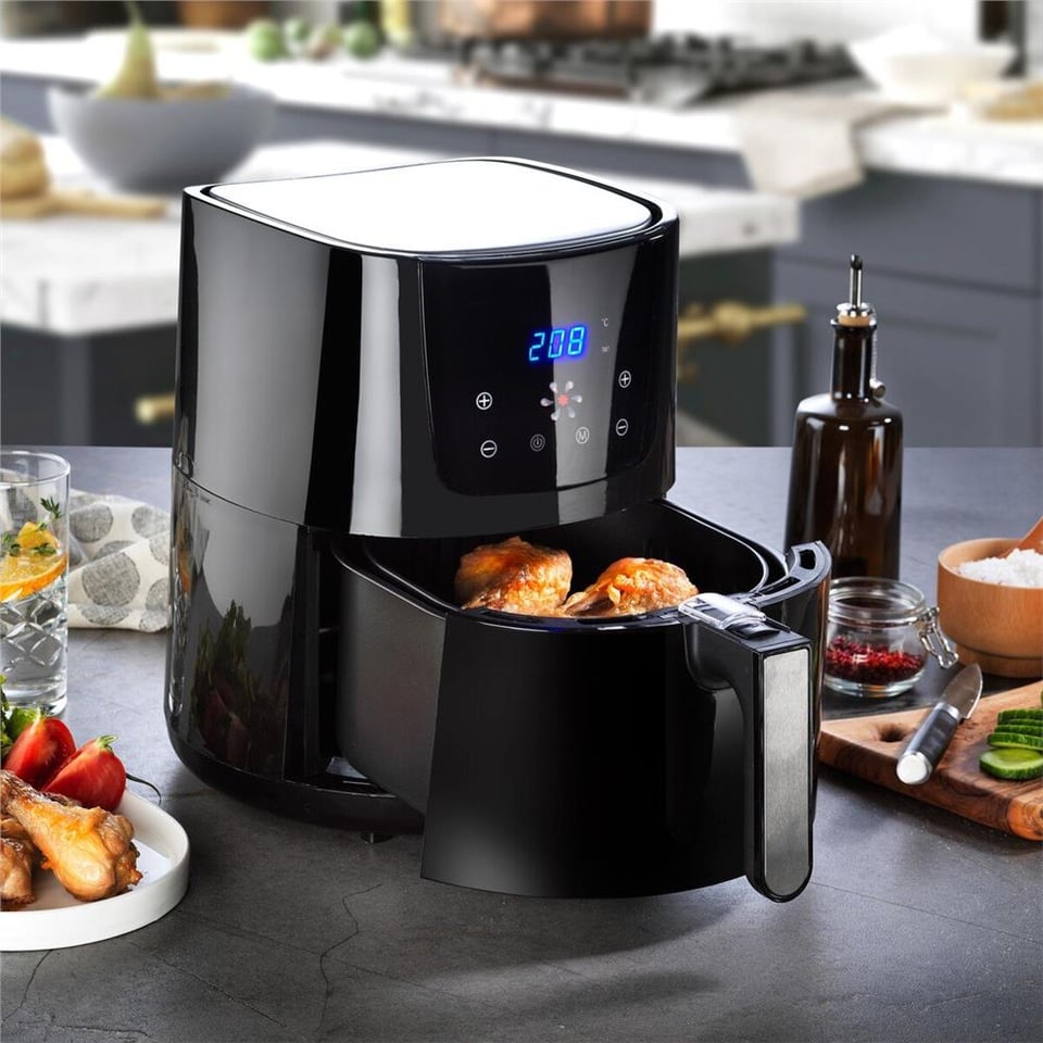 Schafer 2S201-25015-SIY02 Fit Fry Dıjıtal Sıcak Hava Fritözü-Siyah 3,5lt