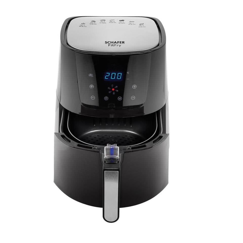 Schafer 2S201-25015-SIY02 Fit Fry Dıjıtal Sıcak Hava Fritözü-Siyah 3,5lt