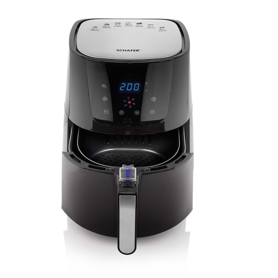 Schafer 2S201-25015-SIY02 Fit Fry Dıjıtal Sıcak Hava Fritözü-Siyah 3,5lt