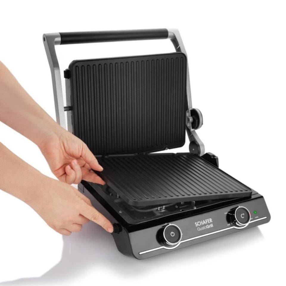 Schafer 2S251-25007-ROS01 Gusto Grill Izgara Ve Tost Makinesi-Rosegold