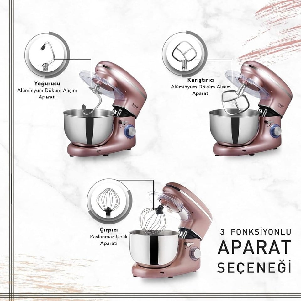 Schafer 2S605-25014-ROS01 Prochef XL Standlı Mikser Rosegold