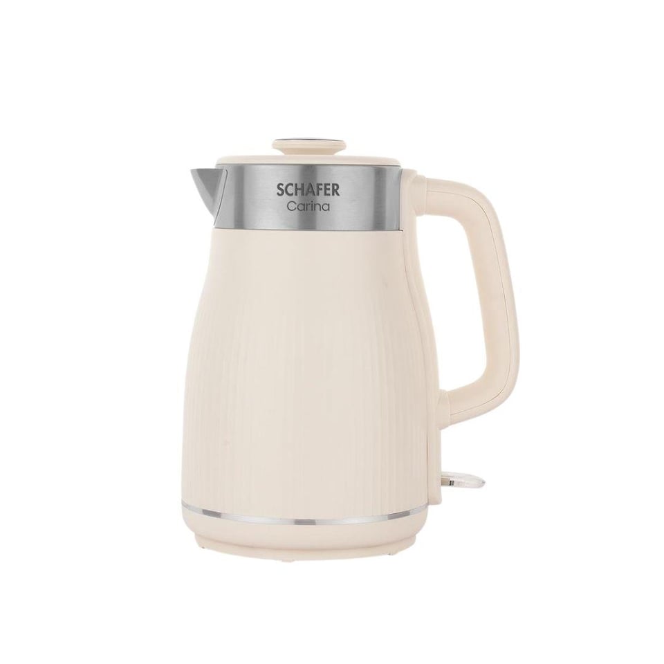 Bekleyen Urun Katalogu Schafer Küçük Ev Aletleri Schafer 2SE088-25003-KRM01 Carina Paslanmaz Çelik El Yakmaz Gövdeli Su Isıtıcı-Krem
