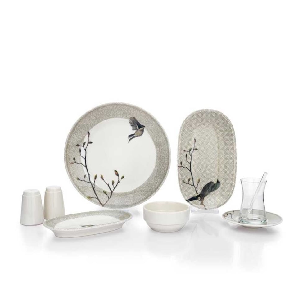 Schafer Charlotte Kahvaltı Takımı-32 Parça-Gri