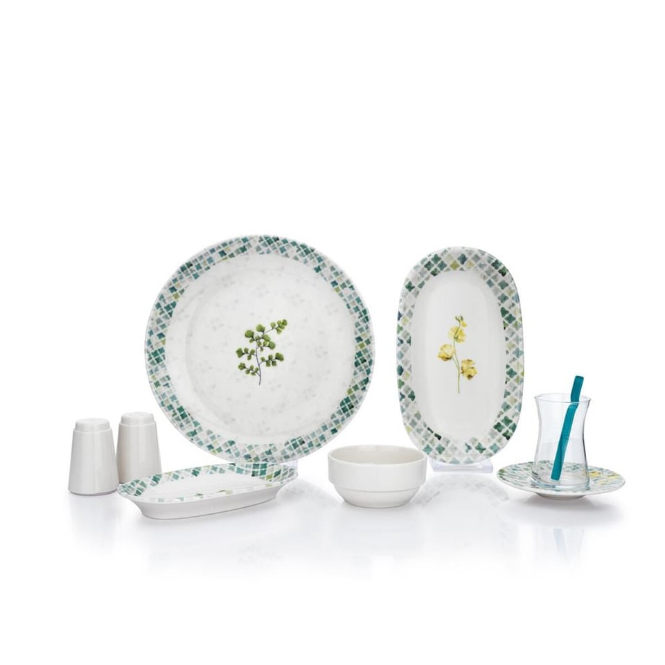 Schafer Charlotte Kahvaltı Takımı-32 Parça-Yeşil